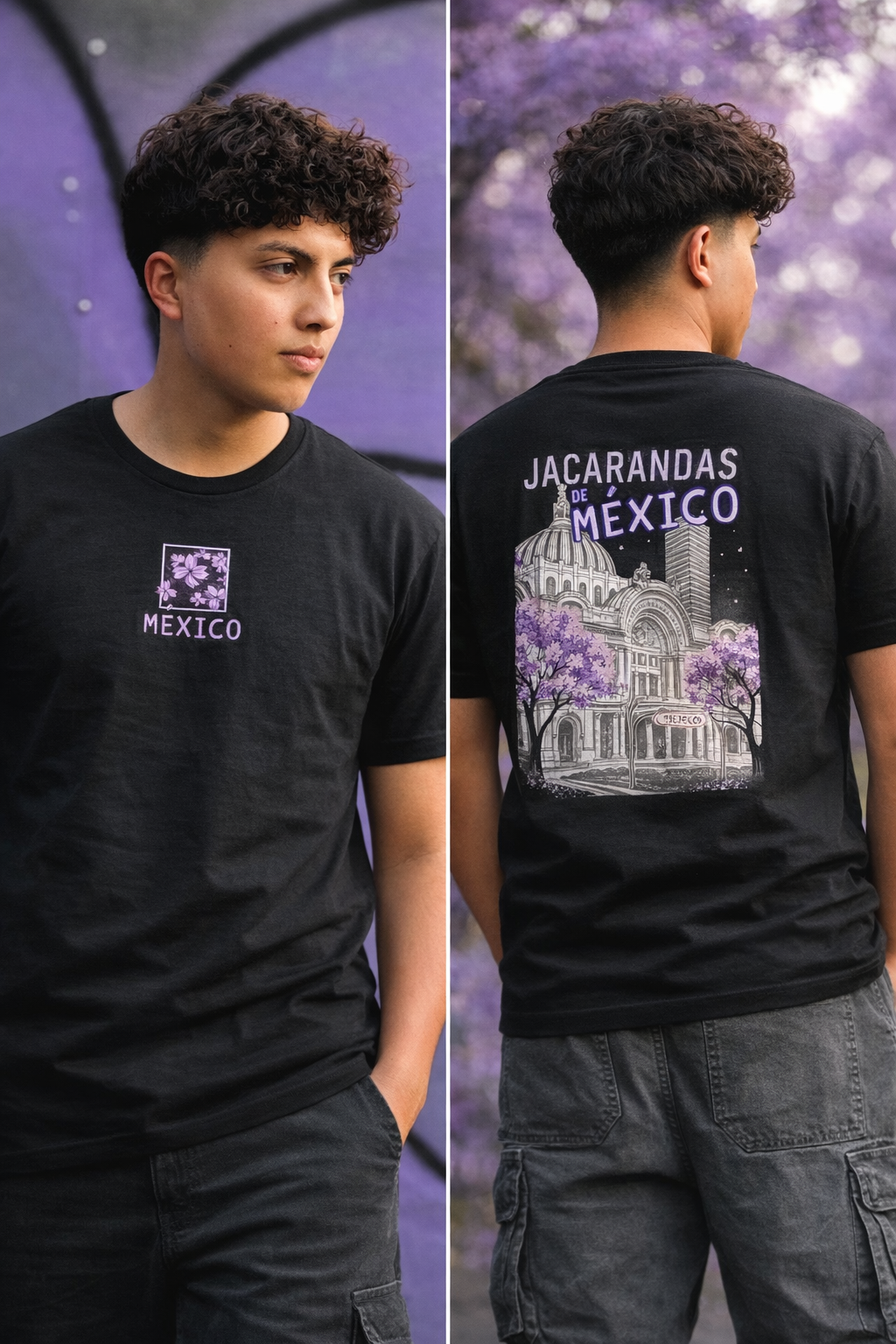 Playera Jacarandas Negra