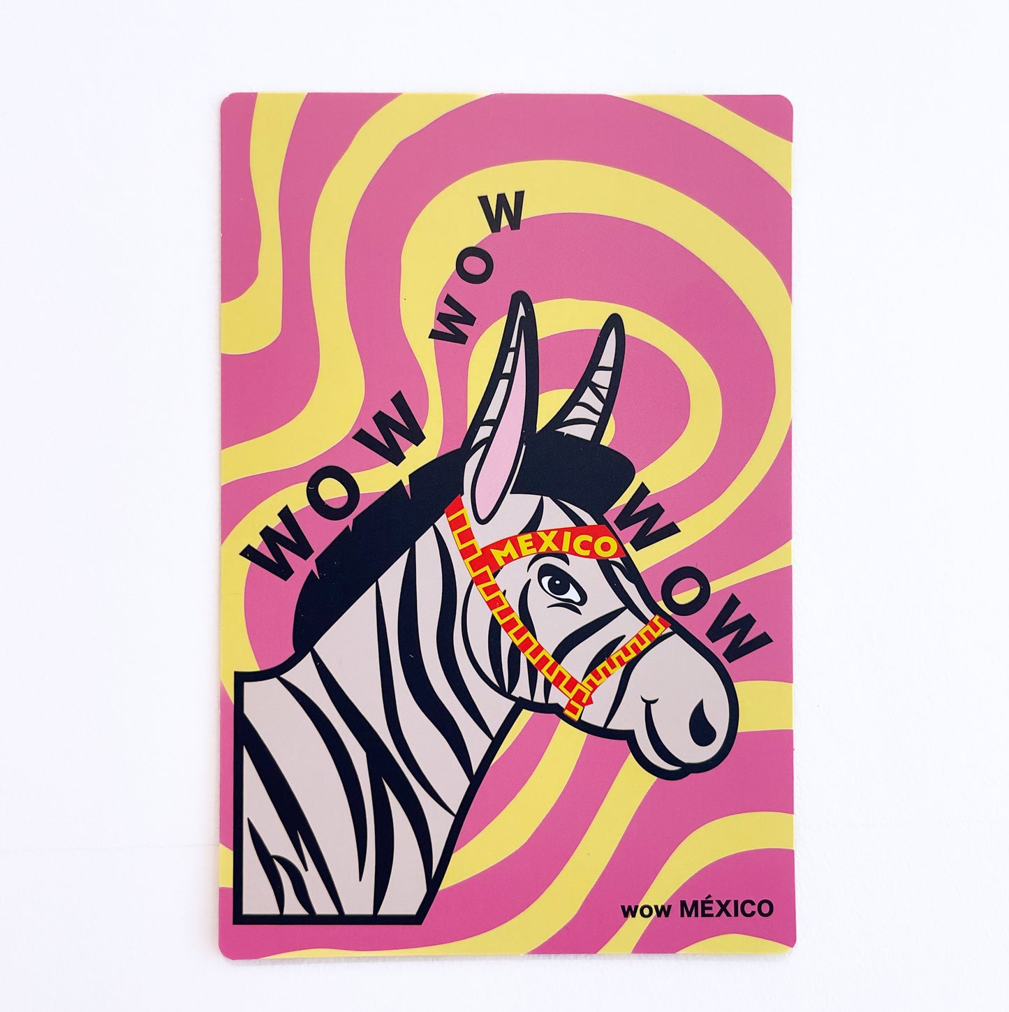 POSTAL Burro-Cebra
