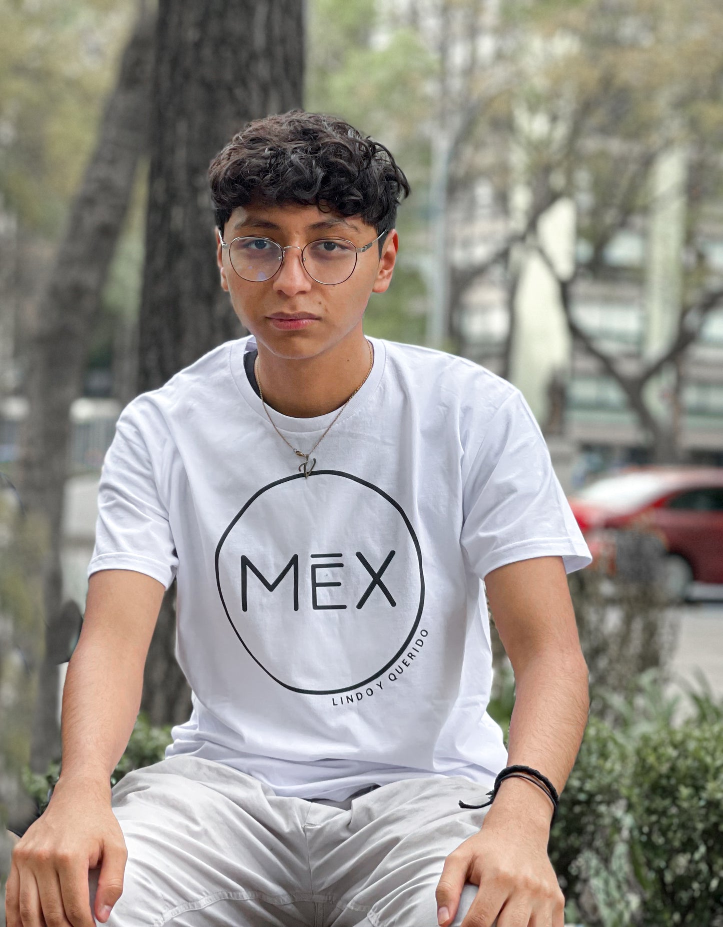 Playera MEX LINDO Y QUERIDO Blanca