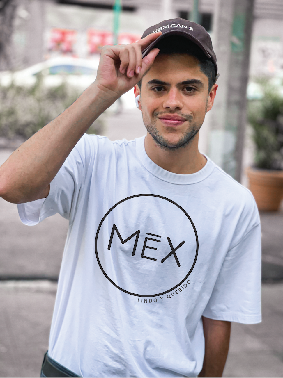 Playera MEX LINDO Y QUERIDO Blanca