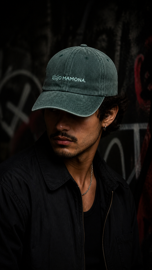 Gorra: eso mamona ! Verde