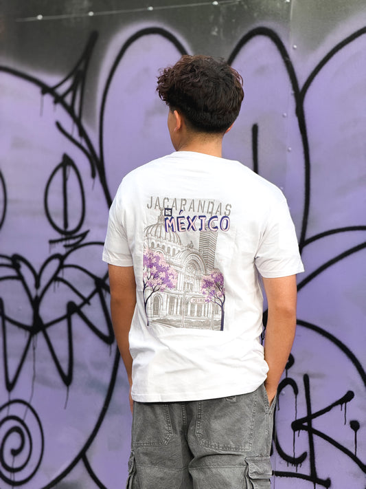 Playera Jacarandas Blanca