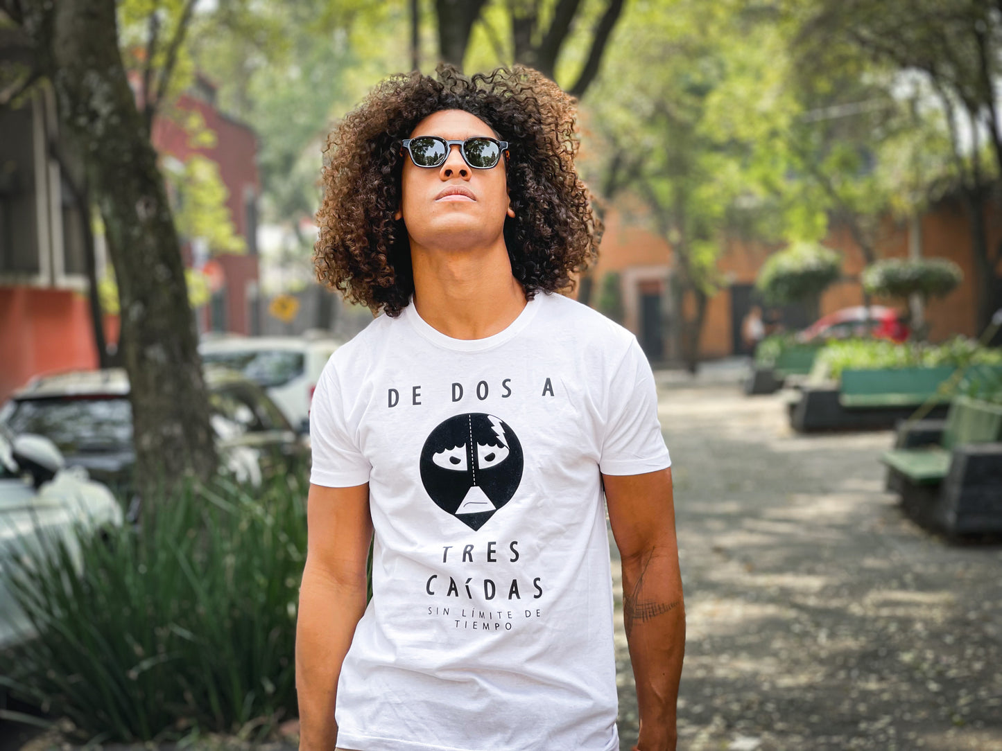 Playera Luchador Blanca