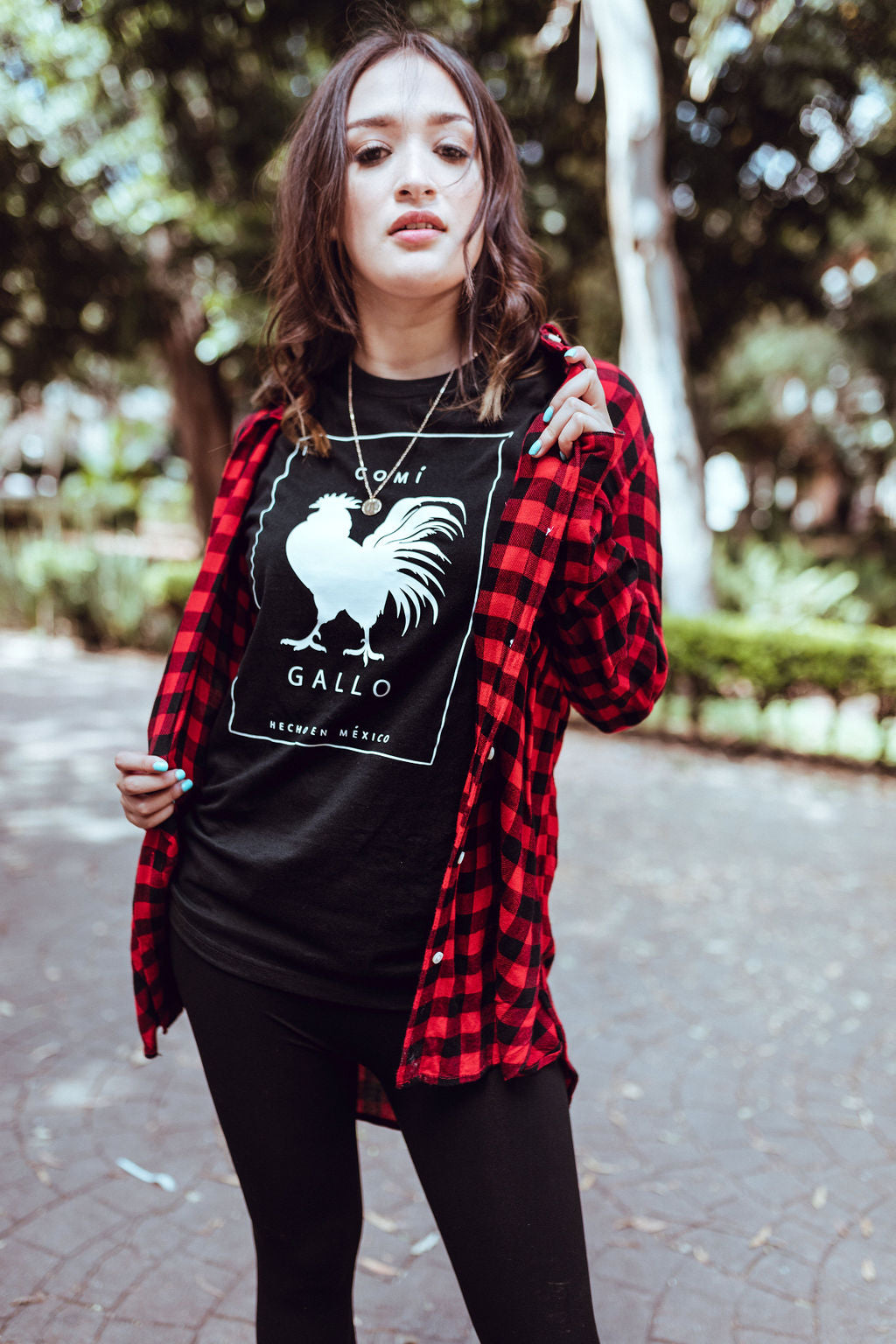 Playera Gallo Negra